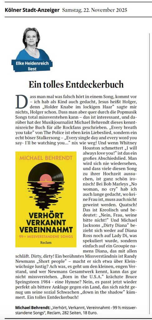 Elke Heidenreich empfiehlt „Verhört, verkannt, vereinnahmt“